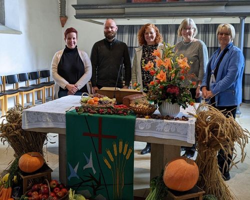 Die Mitwirkenden im Erntedankgottesdienst