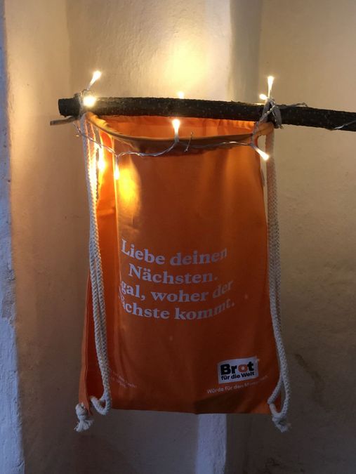 Kollektenbeutel von Brot für die Welt